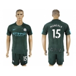 Manchester City #15 Mangala Sec Away Soccer Club Jersey