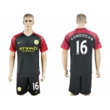 Manchester City #16 Gundogan Away Soccer Club Jersey