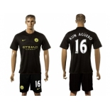 Manchester City #16 Kun Aguero Away Soccer Club Jersey