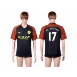 Manchester City #17 De Bruyne Away Soccer Club Jersey1