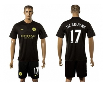 Manchester City #17 De Bruyne Away Soccer Club Jersey2