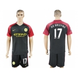 Manchester City #17 De Bruyne Away Soccer Club Jersey