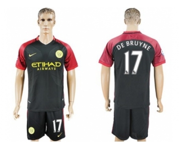 Manchester City #17 De Bruyne Away Soccer Club Jersey