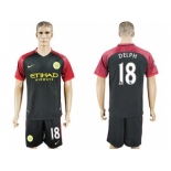 Manchester City #18 Delph Away Soccer Club Jersey