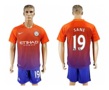 Manchester City #19 Sane Sec Away Soccer Club Jersey