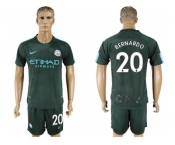 Manchester City #20 Bernardo Sec Away Soccer Club Jersey