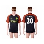 Manchester City #20 Mangala Away Soccer Club Jersey1