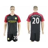 Manchester City #20 Mangala Away Soccer Club Jersey