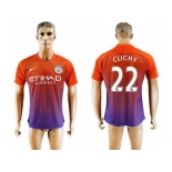 Manchester City #22 Clichy Sec Away Soccer Club Jersey1