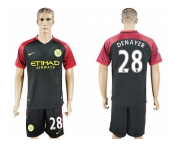 Manchester City #28 Denayer Away Soccer Club Jersey