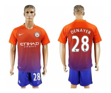 Manchester City #28 Denayer Sec Away Soccer Club Jersey