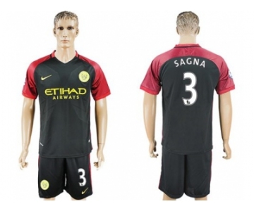 Manchester City #3 Sagna Away Soccer Club Jersey