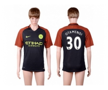 Manchester City #30 Otamendi Away Soccer Club Jersey1