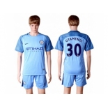 Manchester City #30 Otamendi Home Soccer Club Jersey1