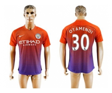 Manchester City #30 Otamendi Sec Away Soccer Club Jersey1