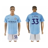 Manchester City #33 G.Jesus Home Soccer Club Jersey