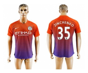 Manchester City #35 Zinchenko Sec Away Soccer Club Jersey1