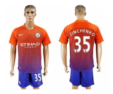 Manchester City #35 Zinchenko Sec Away Soccer Club Jersey