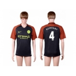 Manchester City #4 Kompany Away Soccer Club Jersey1