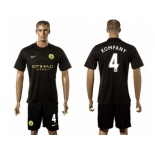 Manchester City #4 Kompany Away Soccer Club Jersey2