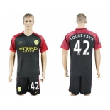 Manchester City #42 Toure Yaya Away Soccer Club Jersey