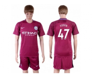 Manchester City #47 Foden Away Soccer Club Jersey