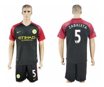 Manchester City #5 Zabaleta Away Soccer Club Jersey