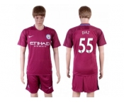 Manchester City #55 Diaz Away Soccer Club Jersey