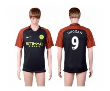 Manchester City #9 Duggan Away Soccer Club Jersey