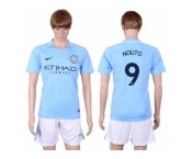 Manchester City #9 Nolito Home Soccer Club Jersey