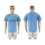 Manchester City Blank Home Soccer Club Jersey2