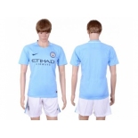 Manchester City Blank Home Soccer Club Jersey