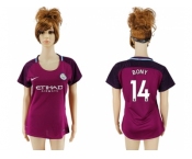 Women Manchester City #14 Bony Away Soccer Club Jersey