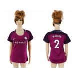 Women Manchester City #2 Walker Away Soccer Club Jersey