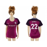 Women Manchester City #22 Mendy Away Soccer Club Jersey