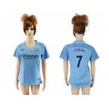 Women's Manchester City #7 Sterling Home Soccer Club Jersey