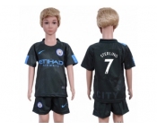 Manchester City #7 Sterling Sec Away Kid Soccer Club Jersey