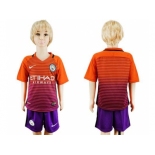 Manchester City Blank Sec Away Kid Soccer Club Jersey