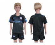 Manchester City Blank Sec Away Kid Soccer Club Jerseys