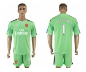 Arsenal #1 Szczesny Green Goalkeeper Soccer Club Jersey