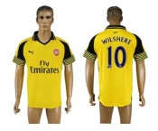 Arsenal #10 Wilshere Away Soccer Club Jersey1