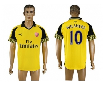 Arsenal #10 Wilshere Away Soccer Club Jersey1