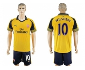 Arsenal #10 Wilshere Away Soccer Club Jersey