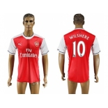 Arsenal #10 Wilshere Home Soccer Club Jersey2