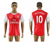 Arsenal #10 Wilshere Home Soccer Club Jersey2