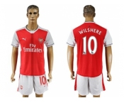 Arsenal #10 Wilshere Home Soccer Club Jersey