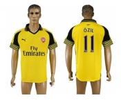 Arsenal #11 Ozil Away Soccer Club Jersey1