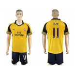 Arsenal #11 Ozil Away Soccer Club Jersey