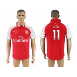 Arsenal #11 Ozil Home Soccer Club Jersey1