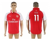 Arsenal #11 Ozil Home Soccer Club Jersey1